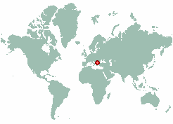 Shtip in world map
